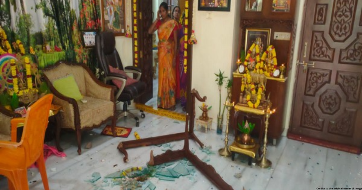 BJP MP's house vandalized in Hyderabad allegedly by TRS workers